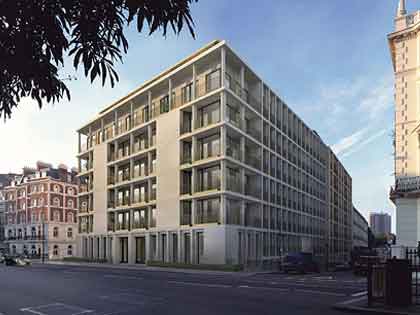 Apartment building forming De Vere Gardens, London, we conduct water sampling tests